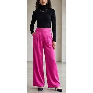House Of Harlow 1960 Wide Leg Pants Vibrant Pink Size M